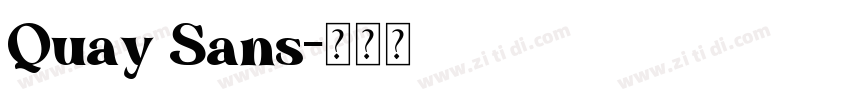 Quay Sans字体转换